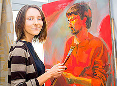Ангелина Кабанович, 3-й курс, живопись, стипендиат специального фонда Президента Республики Беларусь по поддержке талантливой молодежи