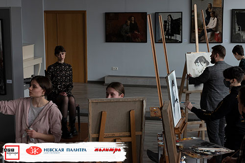 Илья Зорькин и Алексей Перепёлкин провели мастер-класс по живописи в Минске