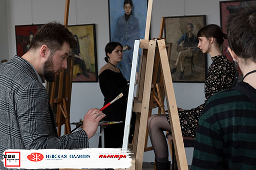 Илья Зорькин и Алексей Перепёлкин провели мастер-класс по живописи в Минске