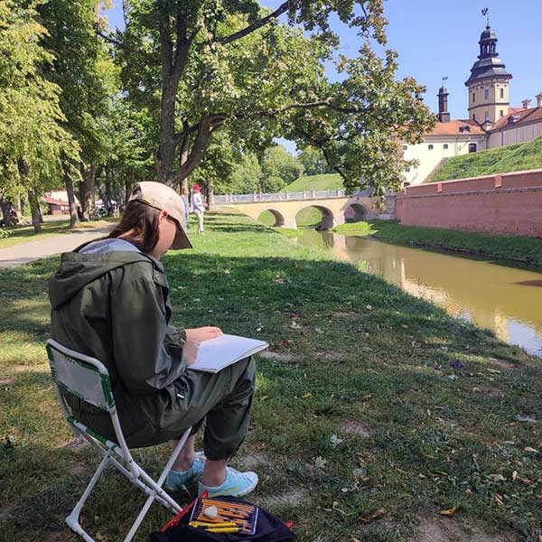 Пленэр в Несвиже: творческое погружение в историю